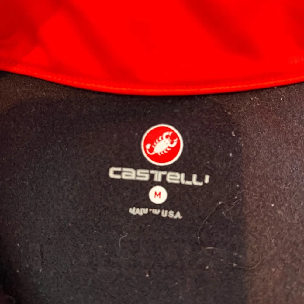 Men’s Castelli Rossi Corsa Cycling Jacket size Medium Red Yellow Black - Picture 4 of 14